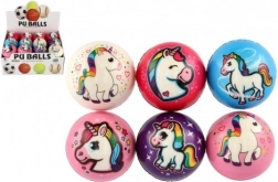 Schaumball mit Einhorn 8 cm – Farbmix