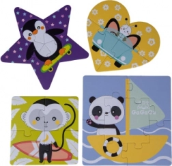 Gagagu geometrisches Kinderpuzzleset mit 2–6 Teilen