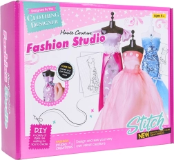 Kreativset Kleine Designerin – bunte Stoffe und Accessoires