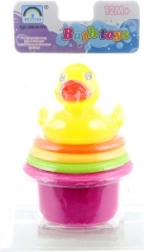 Bunte Becher mit Badeente