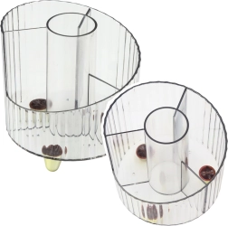 Organizer für Bürobedarf transparent weiß