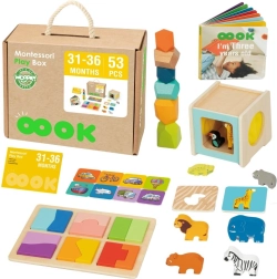 Montessori Play Box 7in1 Holz-Lernset für Kinder 31–36 Monate FSC