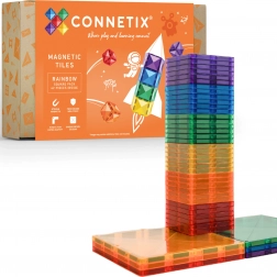 CONNETIX Rainbow Square Pack Magnet-Bauset, 42 Teile