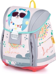 Schulrucksack Premium Light mit Lama-Motiv