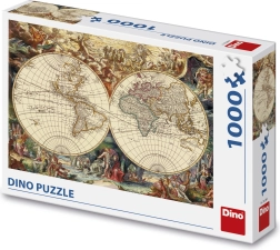DINO Puzzle Historische Karte, 1000 Teile