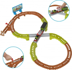 Thomas & Friends Recycling-Rennstrecke – Eisenbahnset mit Lok Whiff, 17 Teile