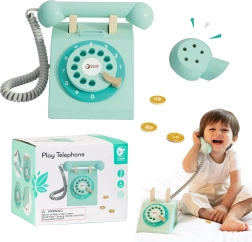 Vintage-Holztelefon für Kinder Classic World