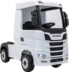 Kinderauto Scania R-SERIE mit Batterie – Weiß