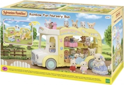 Farbiger Bus SYLVANIAN FAMILIES – multifunktionaler dreistöckiger Bus für Figuren