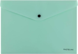 Dokumentenmappe mit Druckknopf A4 Pastelini grün