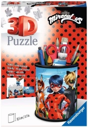 Ravensburger 3D Puzzle Ständer Zauberhafte Marienkäfer und Schwarze Katze 57 Teile