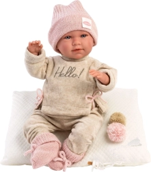 Puppe Mimi weint mit Kissen 42 cm