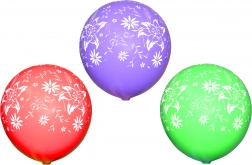 Aufblasbare Luftballons mit Blumenmotiv - Set 10 Stück