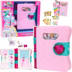 Geheimes Tagebuch mit rosa Schloss