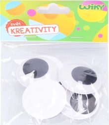 Bewegliche selbstklebende Augen 4 cm – 8 Stk.
