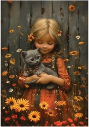 Puzzle Süßes Mädchen XL 260 Teile Anatolian