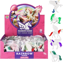 Einhorn mit Flügeln – Kunststofffigur für Kinder