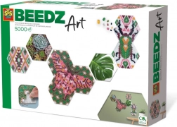 Kreativset Beedz Art Hex Botanik – hexagonale Mosaik aus Bügelperlen