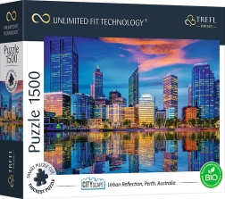 Puzzle TREFL UFT Cityscape – Spiegelung der Stadt Perth, Australien, 1500 Teile
