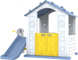 Kinderhaus mit Rutsche und Spülbecken – blaues Dach