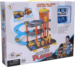 Plastische Garage mit Aufzug und 2 Autos