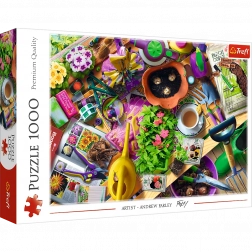 Puzzle 1000 Teile – Aufräumen im Garten TREFL