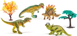 Dinosaurier-Set Verlorene Welt – Figuren und Bäume für prähistorisches Spiel