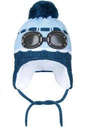 winter-kinder-mütze new baby mit brille hellblau