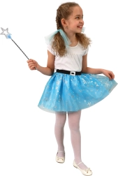 Kinder-Tutu-Rock Winterprinzessin mit Schneeflocken
