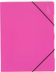 Polypropylen-Sammelmappe mit Gummizug A4, undurchsichtig, Magenta