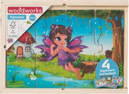 Holz-Puzzles Feen und Einhörner