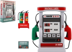 Kinder-Benzinpumpe mit Batterien, Sound und Licht