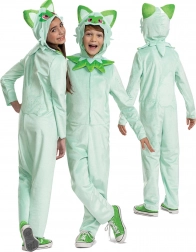 Kinderkostüm POKEMON Sprigatito Kigurumi 127–136 cm (7–8 Jahre)