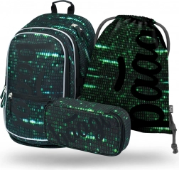 Set Baagl Core Numbers: Rucksack, Federmäppchen und Schuhbeutel