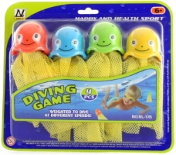 Tauch-Oktopusse – Set mit 4 Stück