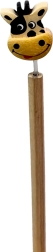 Holzstift mit Kuhkopf
