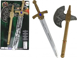 Rittersatz Schwert und Axt für Kinder mit Soundeffekten