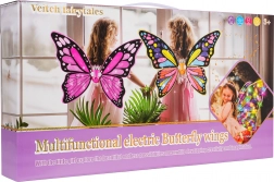 Mädchenkostüm Schmetterlingsfee mit Regenbogenkleid und Krone