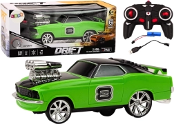 RC-Driftauto 1:18 mit Lichtern und Sounds – grün