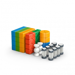 Geomag Magicube Shapes – Konstruktionsspielzeug mit 128 Teilen