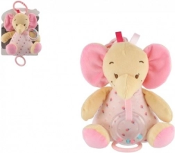 Musikalischer Plüschelefant TULILO 18 cm rosa