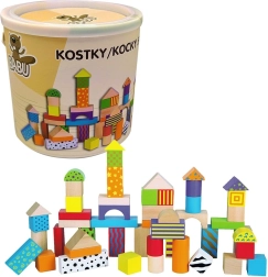 Bunte Holzbausteine Studo Wood