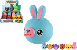 Quietschendes Gummitierchen mit Zunge 6 cm