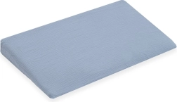 Musselinbezug für Kinderkeilkissen – NEW BABY Standard 59×37 cm, blau