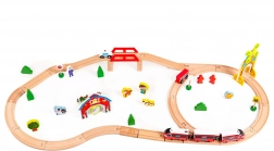 Batteriebetriebene Holzeisenbahn - Bauernhof Ecotoys