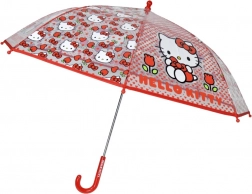 Automatischer Regenschirm Hello Kitty 48 cm rot