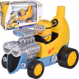 Minion im Bananenauto mit Lichtern, Geräuschen und Vibrationen