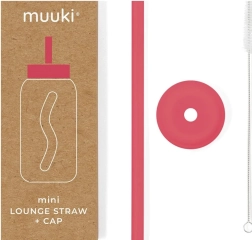 MUUKI Mini Lounge Strohhalm mit Deckel Wassermelone
