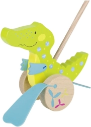 Holzkrokodil an der Stange GOKI