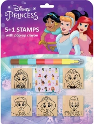 Stempelset Disney Prinzessinnen mit Wachsmalstift